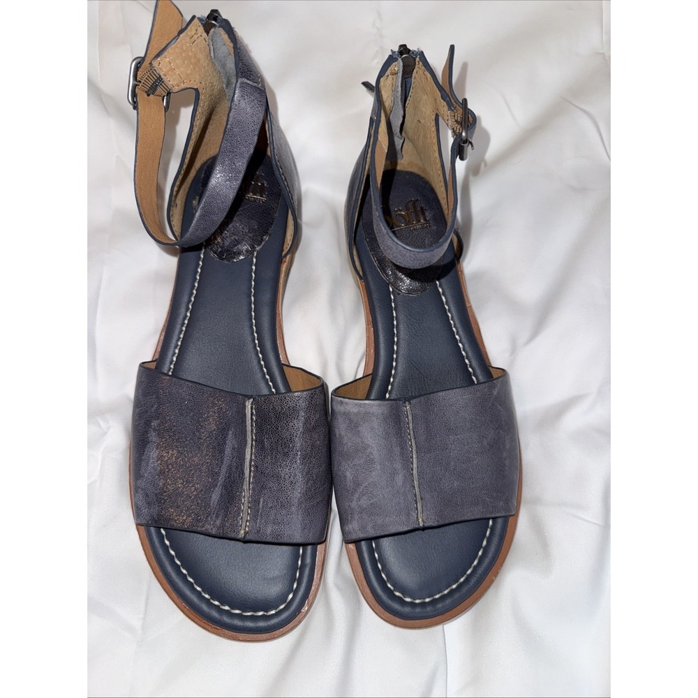 Sofft Faxyn SF0096007 Sandal Women's 11M Zante Blue Leather Ankle Strap Ebay2478